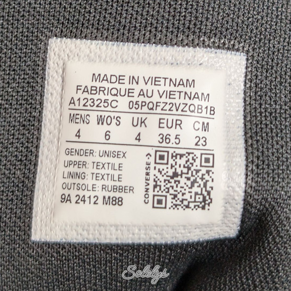 Converse CTAS XXHI Womens 6 Black Purple Knee High Canvas Zipper Sneaker Boot - Picture 6 of 11